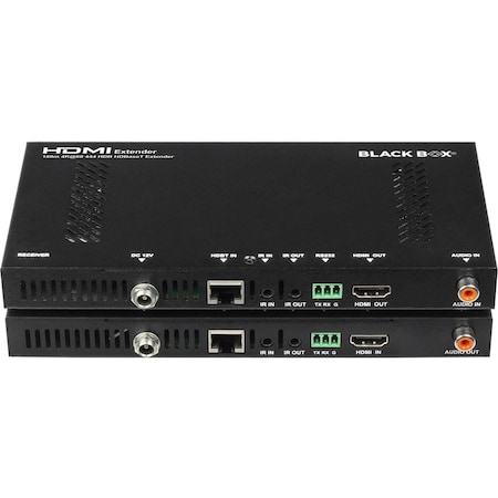 Black Box SEND HIGH-QUALITY VIDEO AND AUDIO SIGNALS FARTHER, WITHOUT REPLACING THE COPPER AVX-HDMI2-HDB-R2