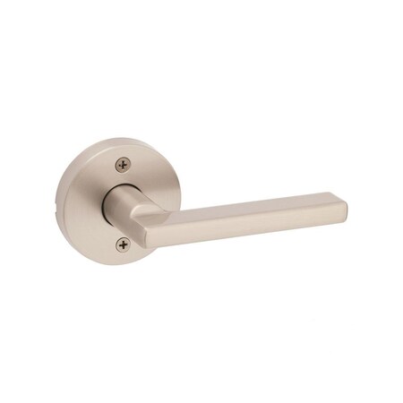 Kwikset Halifax Lever with Round Rose Half Dummy Door Lock Satin Nickel Finish 788HFLRDT-15