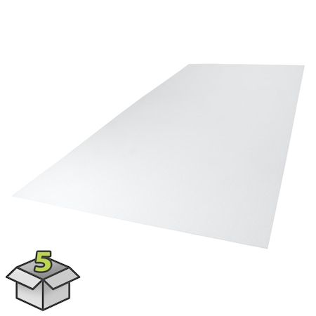 Palclad Panel, Pro Cracked Ice .090 White 48 in X 120 in, 5PK 199480