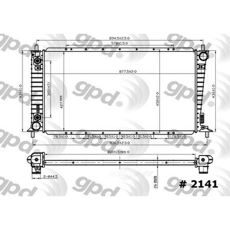 Global Parts Distributors Radiator 2141C