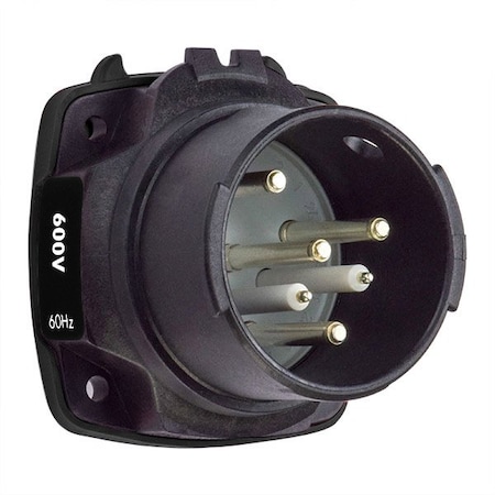 Meltric DXN30 INLET POLY BLACK SIZE 2 IP 66/67 3P+G 30 A 550 VAC 60 Hz +2 AUX SPARE POSITION 22-38143-972-S74