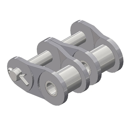 Senqcia Hi-Max Double Strand Cotter Pin Offset Link, 60-2 chain, 3/4 P, 0.235 Dia Pin 60-2HMOL