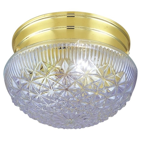 Boston Harbor Single Light Round Ceiling Fixture, 120 V, 60 W, 1-Lamp, A19 or CFL Lamp F13BB01-68583L