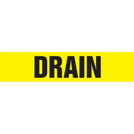 Accuform ASME ANSI PIPE MARKER DRAIN RPK293STB