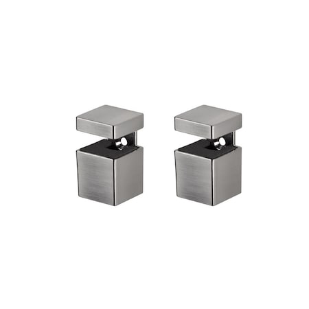 Dolle Bloc 2.5 in. H X 1.3 in. W X 1.3 in. D Silver Metal Shelf Clips 15774