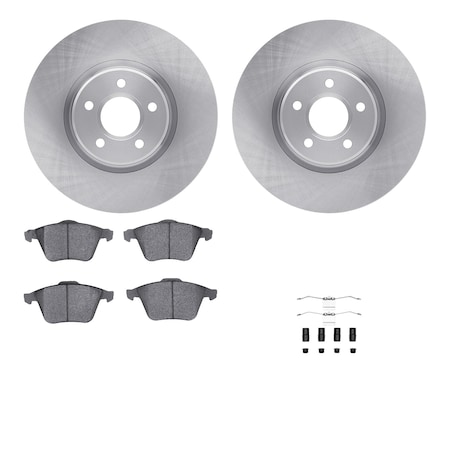 Dynamic Friction Co DFC Brake Rotor with 5000 Brake Pads and Hardware Kit 6512-99133