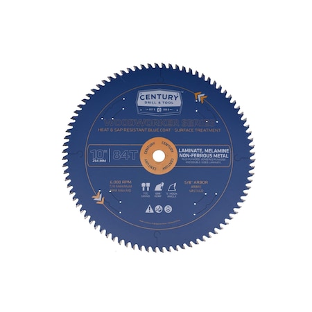 Century Drill & Tool Woodworker Laminate, Melamine, and Non-Ferrous Metals Saw Blade 10605