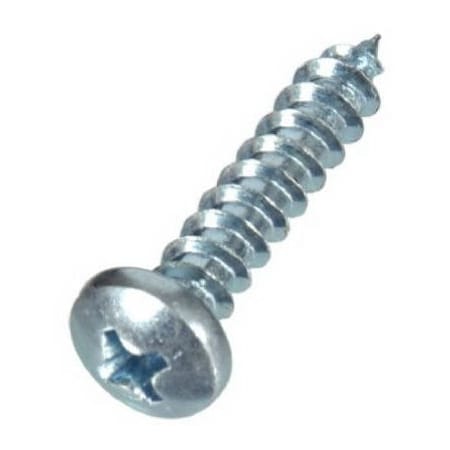 Hillman Sheet Metal Screw, #10 x 1-1/2 in, Zinc Plated Steel Pan Head Phillips Drive 80078
