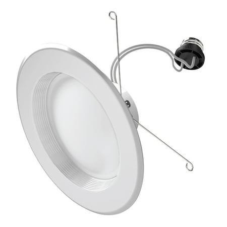 Feit Electric LEDR56B/6WYCA Retrofit LED Downlight, 10.2 W, 120 V, LED Lamp, White, 6PK LEDR56B6WYCA