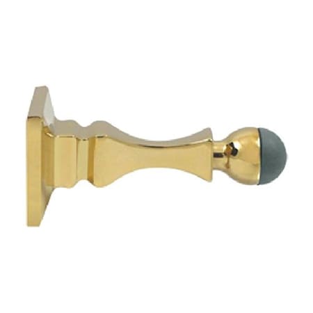 Patioplus 3.5 in. Baseboard Door Bumper Solid Brass PA563964