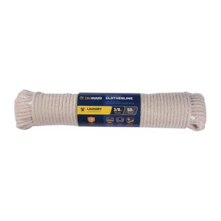 Mibro Group 0.38 x 50 ft. Tru-Guard PVC Diamond Braided Cotton Clothesline 231727
