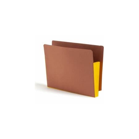 Smead Pocket Folder, End Tab, 3.5", Yellow, 10PK 73688