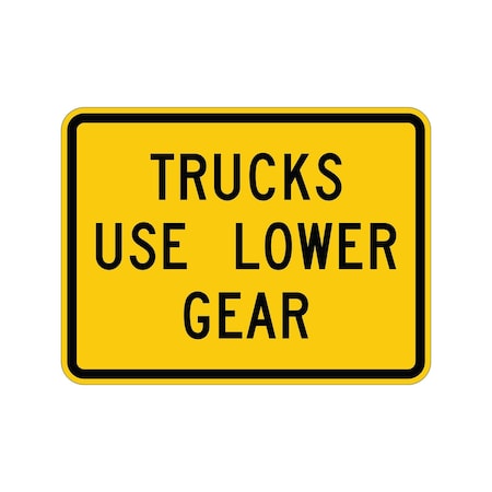 Sign Solutions Usa Traffic Sign, 24 in Width, Aluminum Sign, Horizontal Rectangle DUS06HYE2418W7-2bP