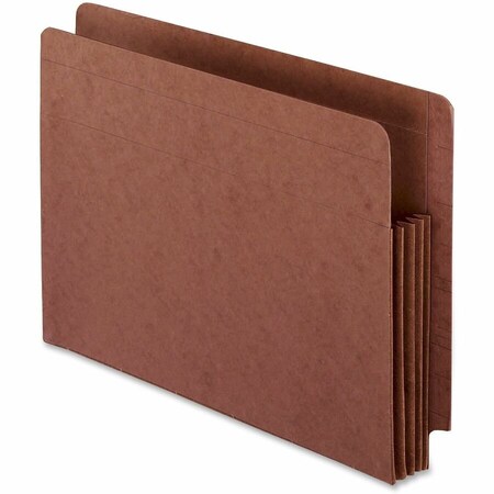 Tops Business Forms Pendaflex, HEAVY-DUTY END TAB FILE POCKETS, 3.5in EXPANSION, LETTER SIZE, RED FIBER, 10PK 95343