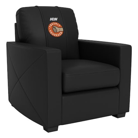Dreamseat Silver Club Chair with AEW Orange Cassidy Freshly Squeezed Logo XZ7759002CHCDBK-PSAEW0014