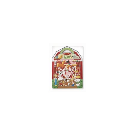 Melissa & Doug Farm Puffy Stickers Set Plastic 53 pc 50529