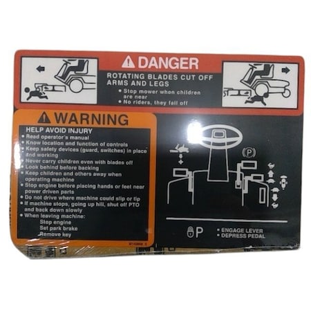 John Deere SAFETY SIGN, OEM M142858