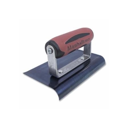 Marshalltown Curved End Steel Hand Edger, Blue Steel, 6 in L, 4 in W, Curved, 6PK 462-14168