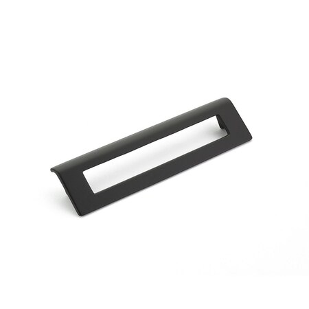Schaub 160mm Center to Center Angled Rectangular Finestrino Cabinet Pull Matte Black Finish 451-MB