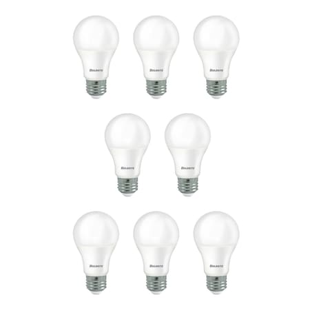 Bulbrite 9W LED A19 60W EQUIV BASICS NON-DIMMABLE 4000K E26 120V-8PK 862715