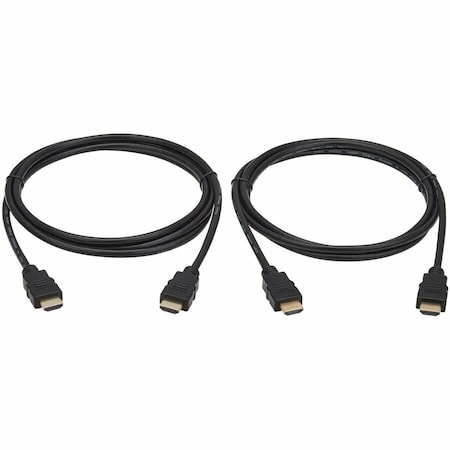 Eaton TRIPP LITE SERIES HIGH-SPEED 4K HDMI CABLES (M/M) - 4:4:4, 6 FT. (1.8 M), BLACK, P568-006-2PK
