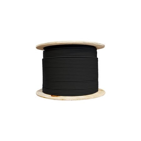 Cable Wholesale Shielded Cat6a Black Copper Ethernet Cable, 10 Gigabit Stranded, F/UTP, POE Compliant, 13X6-522MH