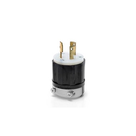 Leviton Watertight Locking Plug, Non-NEMA, 30 A, 125/250V AC, Single Phase, 3 Pole, Screw Terminals 3331-C