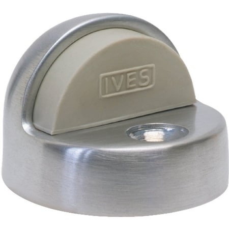 Schlage Dome Stop, 134 x 2 in Dia Base, Aluminum 438-PA28