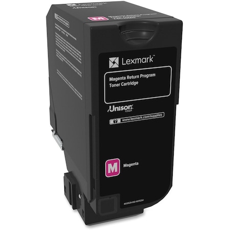Lexmark MAGENTA RETURN PROGRAM TONER CARTRIDGE 74C10M0