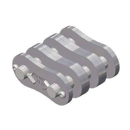 Senqcia Hi-Max Triple Strand Cottd Connecting Link w/6 x 6 Lacing, BL1066 chain, 1.25P, .437 Pin BL1066HMCL