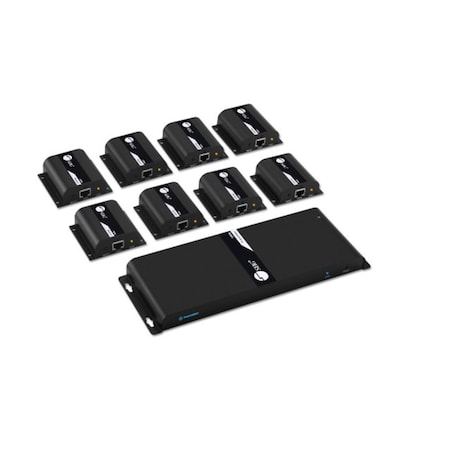 Siig 40 m 1080P Signals 8 Port HDMI Splitter Over Cat6 Extender with IR CE-H24811-S1