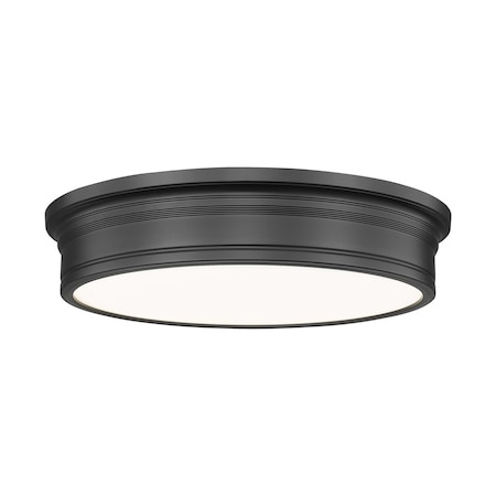 Z-Lite Bentley Matte Black 1 Light Flush Mount 7702F20-MB-LED