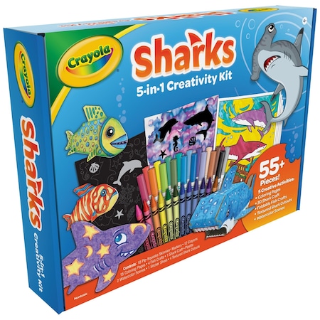 Crayola Sharks 5-in-1 Creativity Kit 04-0760
