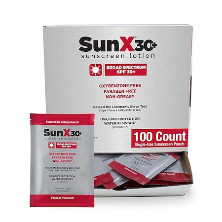 Aero Healthcare SunX30 Lotion Packets, 100PK 91664