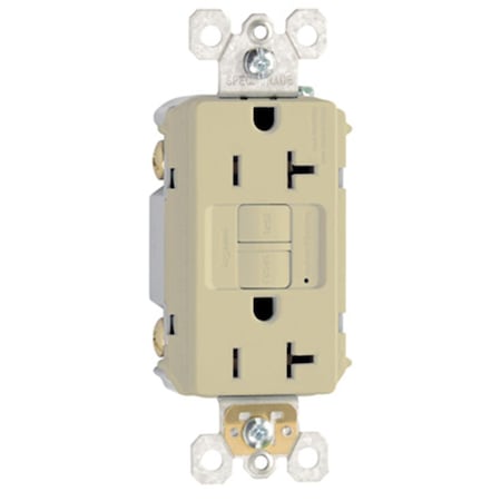 Nextgen 2097ICC10 Heavy Duty Self Testing GFCI Outlet, 20A, Ivory NE865821