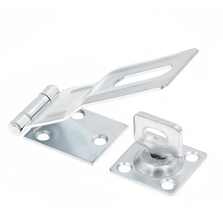 Prime-Line Door and Gate Safety Hasp Hinge Latch with Swivel Staple 4-3/8 inch with Screws Zinc Plated U 117180
