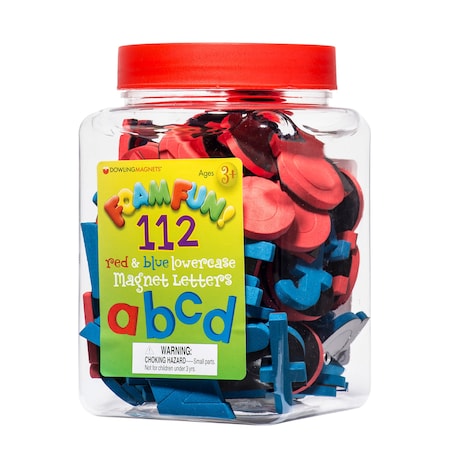 Dowling Magnets Foam Fun Lowercase Red & Blue Magnet Letters, 112-Piece Set 733103
