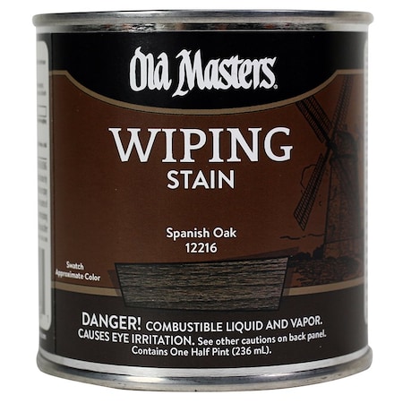 Old Masters 1/2 Pt Spanish Oak Oil-Based Wiping Stain 12216