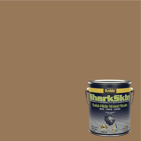Rodda Paint SharkSkin Deck and Siding Solid Wood Stain, 1 Gallon, Cedar 4240031-EX100/Cedar