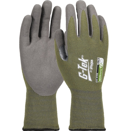 G-Tek Seamless Knit Bio-Based Yarn / Lycra Blended Glove w/Bio-XTC Coated Sandy Grip on Palm & Fing, 12PK 34-915G/XL