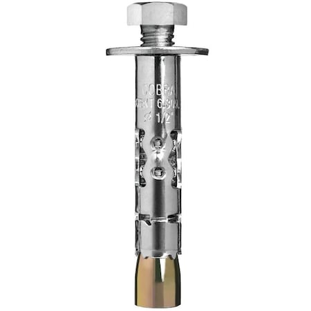 Cobra Anchors Supersleeve Sleeve Anchor, 3/8" Dia., 3" L, Steel Zinc Plated 607R