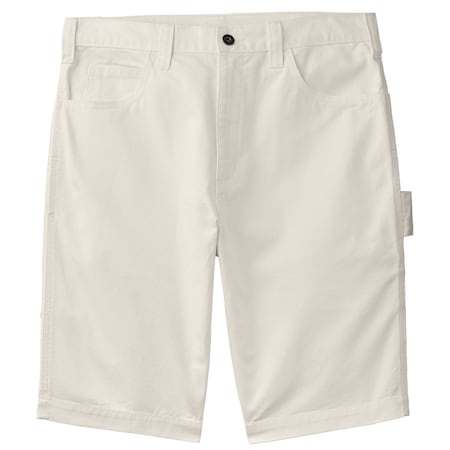 Dickies 32W x 11L Dickies A861J0WH32 White Painter's Shorts Cotton Men's Relaxed Fit A861J0WH30