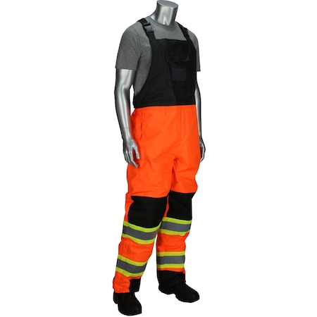 Pip Class E Ripstop Insulated Two Tone Bib Overalls 318-1780-OR/3X