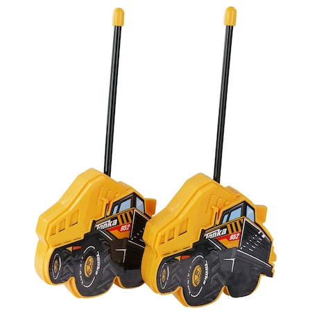 Tonka 2 Piece Molded Walkie Talkie Set in Yellow WT201161-YLW-STK-12