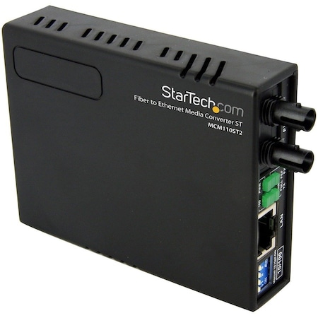 Startech.Com MM Fiber Ethernet Media Converter ST 2km MCM110ST2