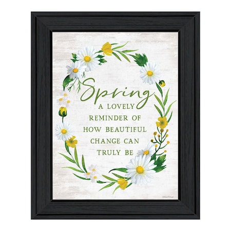 Homeroots Spring Reminder Black Framed Print Wall Art 530052