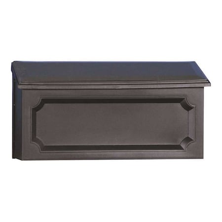 Solar Group Gibraltar Mailboxes Windsor Plastic Black Wall-Mount Mailbox WMH00B04