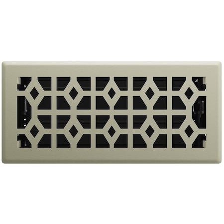 Imperial Floor Register, Polystyrene, Satin Nickel RG3463