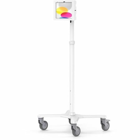Compulocks IPAD 10TH-11TH (A16) GEN, APEX ENCLOSURE MEDICAL ROLLING CART EXTENDED - WHITE MCRSTDEXW209APXW