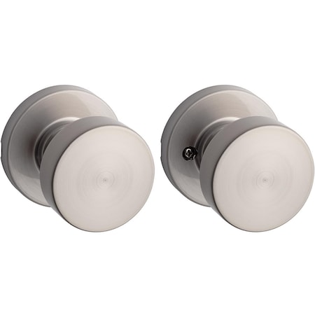 Kwikset Signature Series Pismo Satin Nickel Passage Knob Right or Left Handed 97200-888